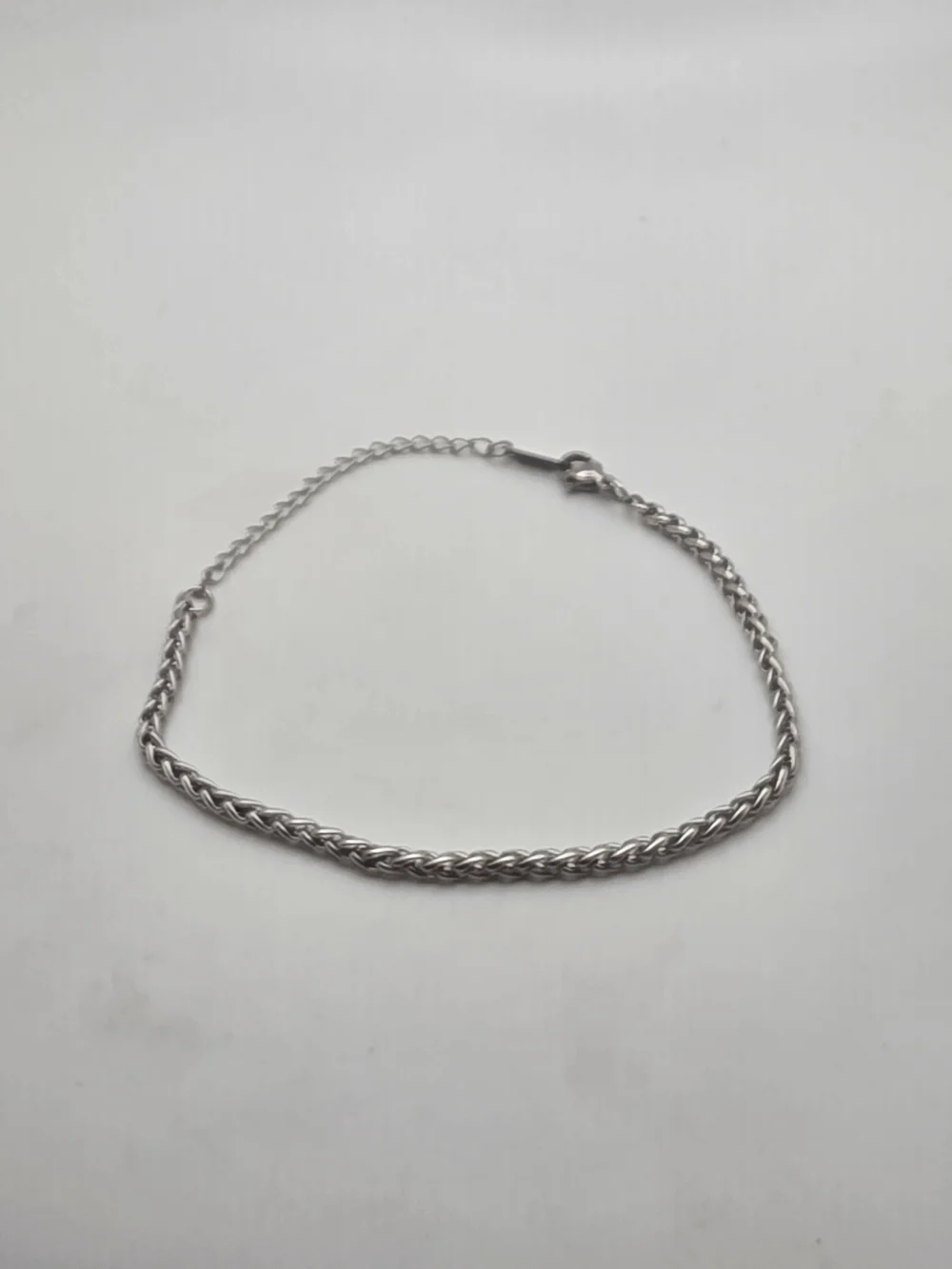 Silver Rope Chain Bracelet